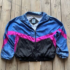 Vintage 90s Santana windbreaker jacket Sz L